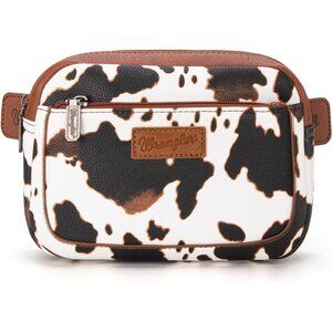 Waist Pack for Women Cow Print Brown